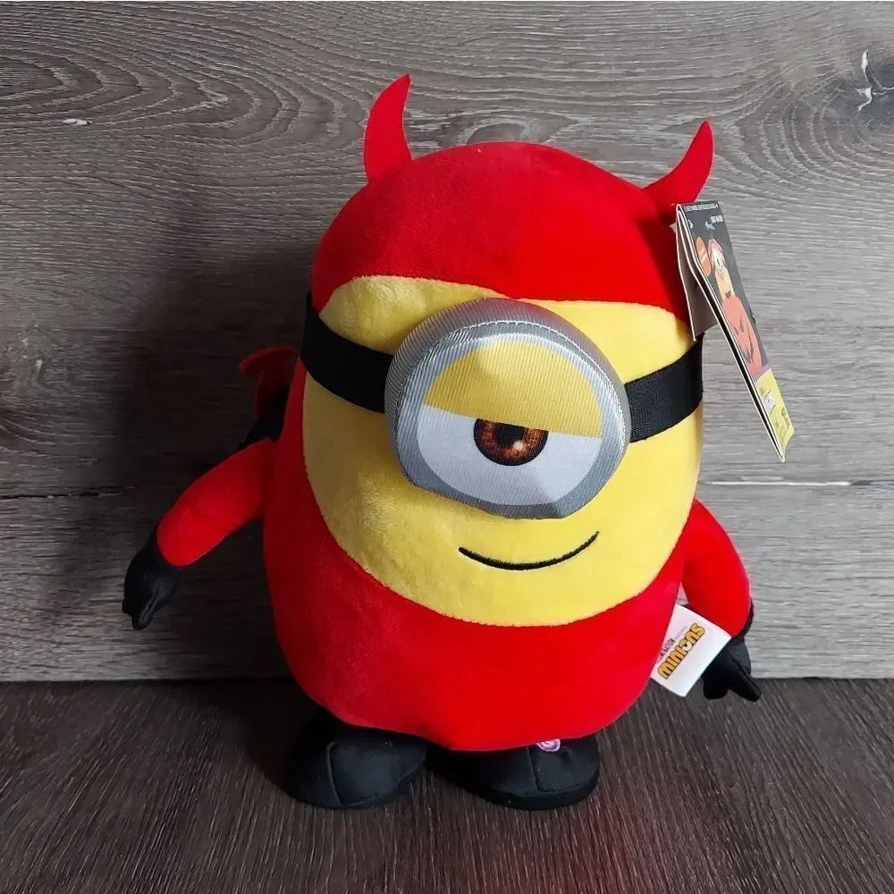 Gemmy Halloween Minion 11" Stuart Plush Dancing Talking Devil Costume
